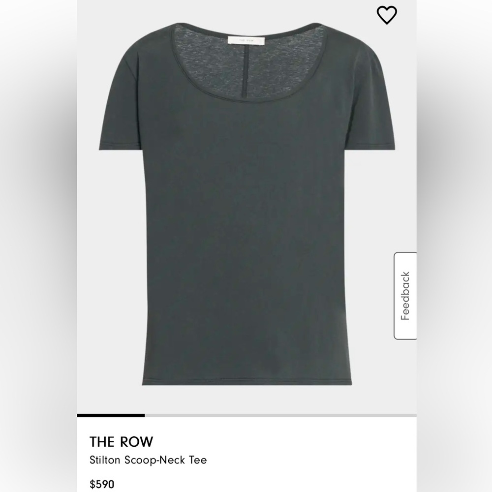The Row Charcoal Short Sleeve Tee